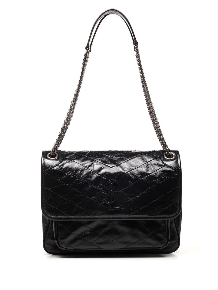 Saint Laurent Niki Shoulder Bags - Black | 74fc046199704a2ee60b28e506e8a7586dd76ffb