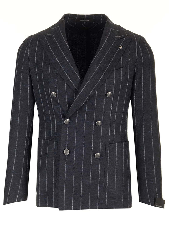 Montecarlo Doppio Petto Boucle Jackets Blue