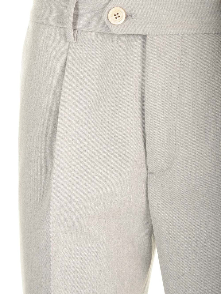 Brunello Cucinelli Leisure Fit Trousers - Grey | 27ee53e4ad7e21bc6e54c098df9d6160b735a3c9