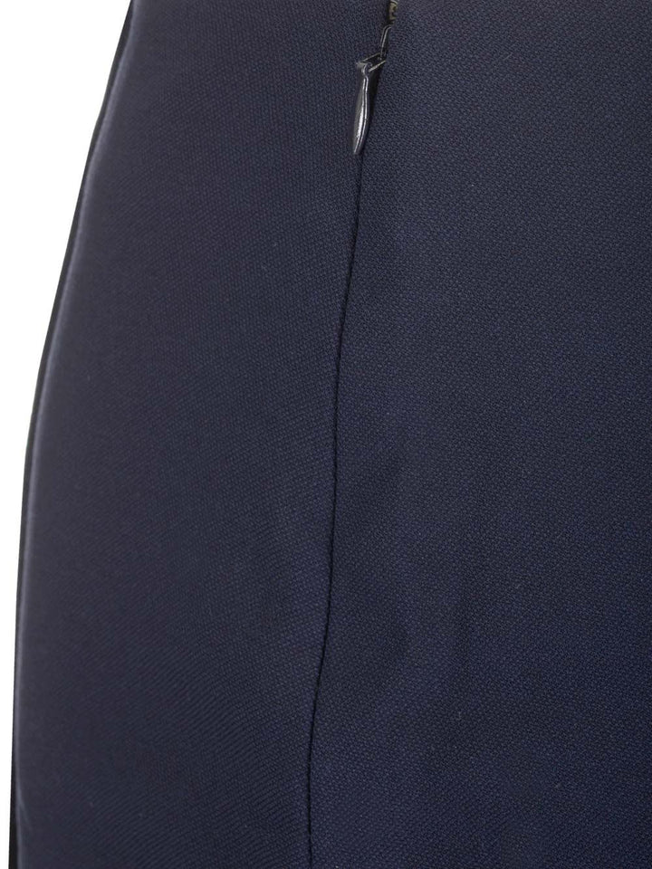 Chloe' Wool Midi Skirt Skirts - Blue | 10c4af39e38be4c0766215f27034e28c37e4f756