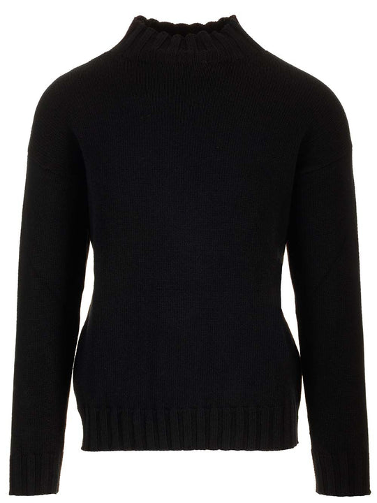 Bicolor Sweater Knitwear Black