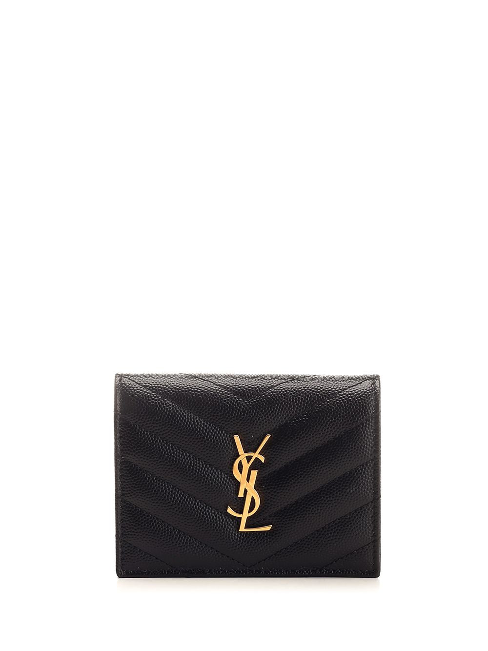 Saint Laurent Cassandre Wallets - Black | 8b7b78adebb5d338e55beda1ba6b0f6a4aec555f