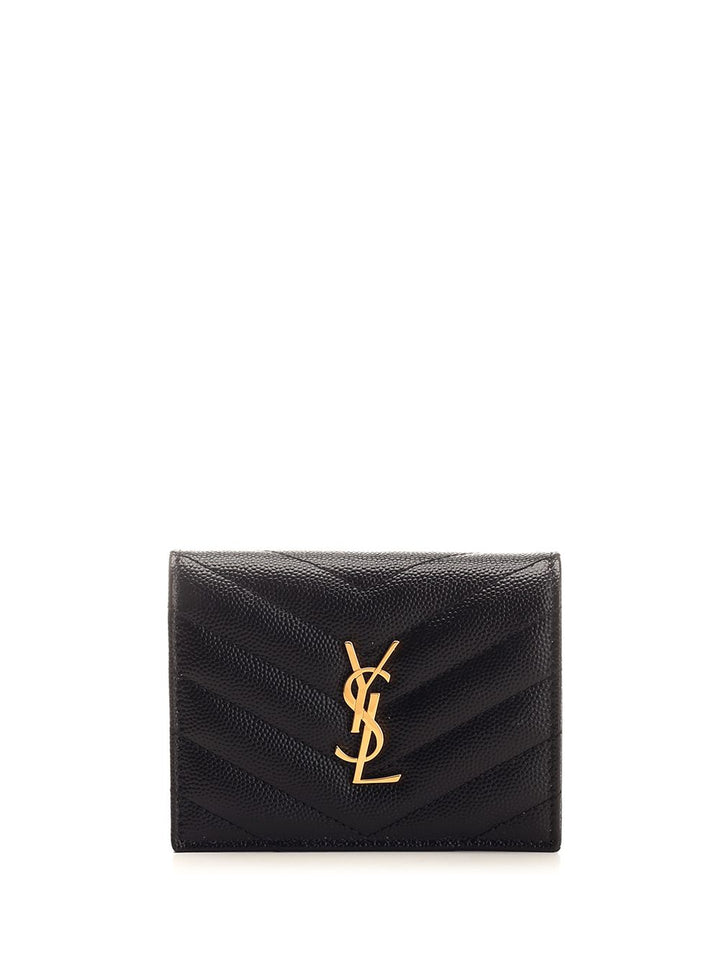 Saint Laurent Cassandre Wallets - Black | 8b7b78adebb5d338e55beda1ba6b0f6a4aec555f