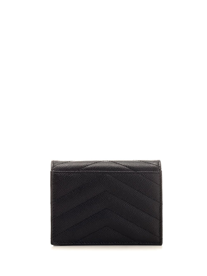 Saint Laurent Cassandre Wallets - Black | bf80f9f7fca3129de078babe3366ca4bc4cae6ed