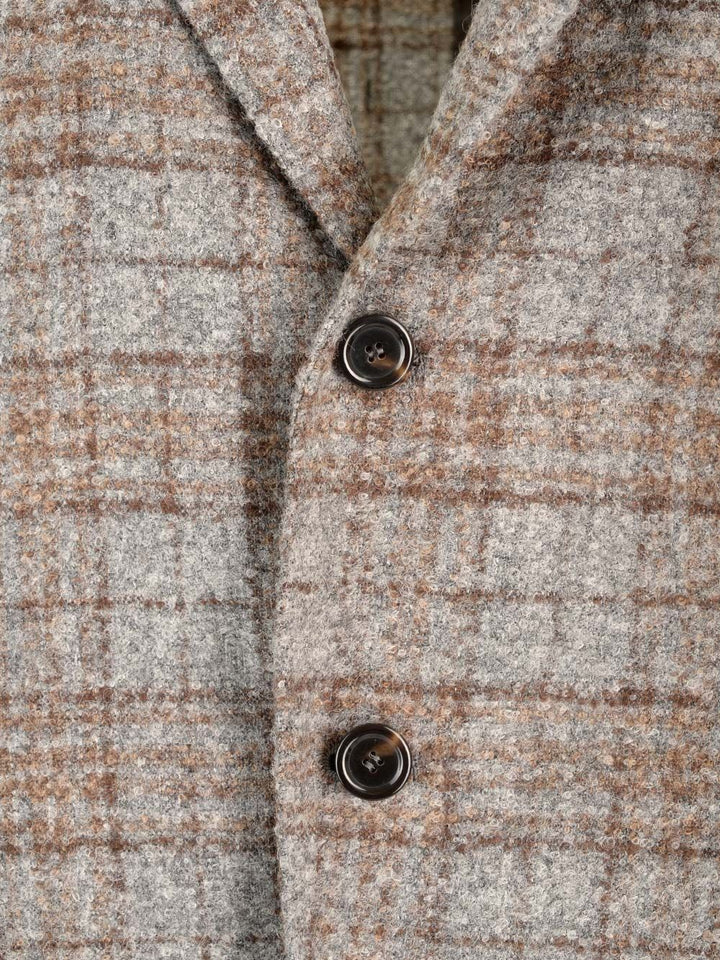Al Duca D'Aosta Tartan Jacket Jackets - Grey | 540ae3ad6183e8ba9e4fec6bd0a3398d5a38fcd3