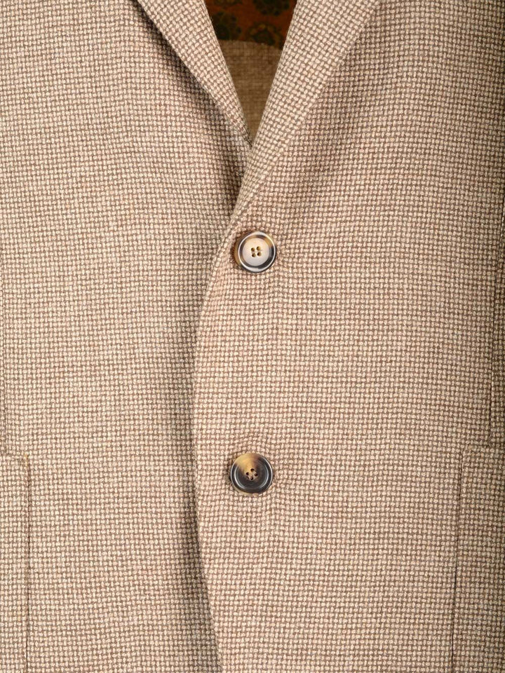 Al Duca D'Aosta Basketweave Stich Jacket Jackets - Beige | 2703b13ac743066ef7bc9bac12526c54f416bae3