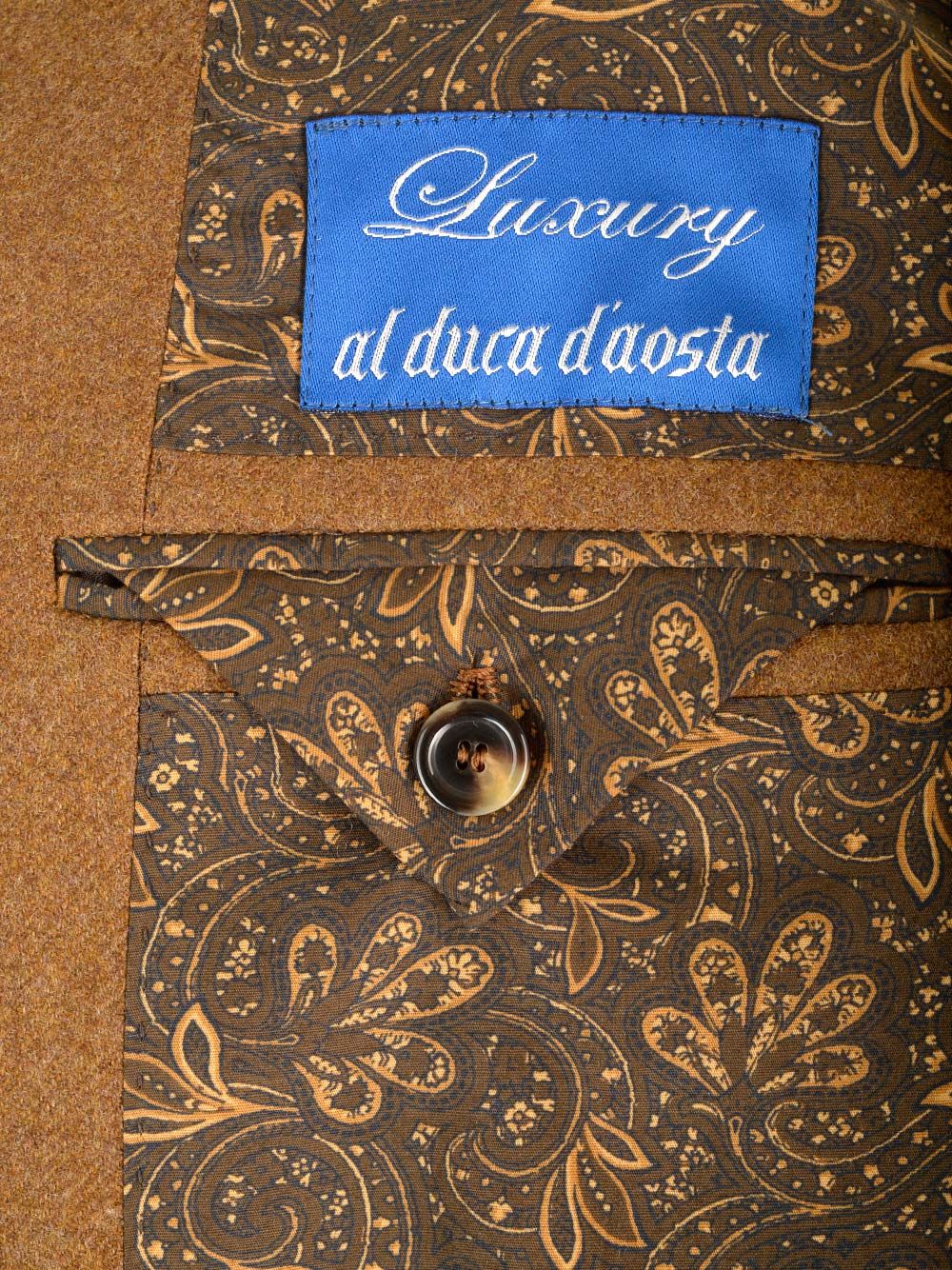 Al Duca D'Aosta Double-Breasted Jacket With Metal Gold Buttons Jackets - Brown | 736769b8a33136b325adcc11188348e6f7ffbe65