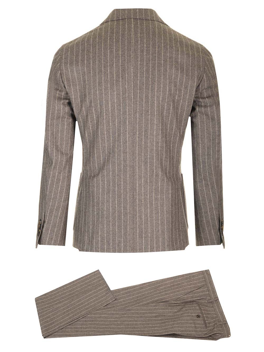 Al Duca D'Aosta Abito 2 Petti Flanella Grigio Gessato Lana Dresses - Grey | 8158ab8c0a1f1d8d733b5ba64d5b6d6eb96fc5f4