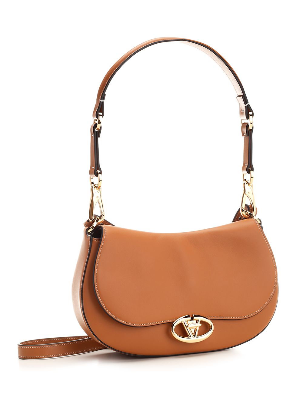 Valentino Garavani Ohval Shoulder Bags - Beige | 30358357184d4f8c0b6a36f762c62d1c752b392c