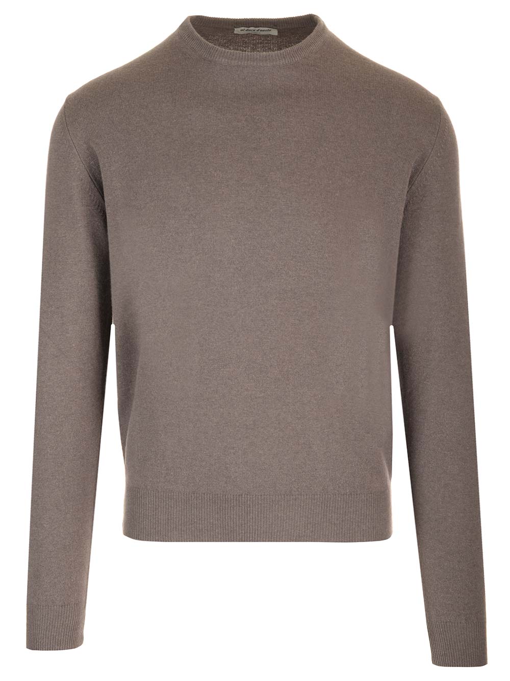 Al Duca D'Aosta Wool And Silk Crew Neck Sweater Knitwear - Brown | a305b9f982c28c161355f475590dee27660abf42