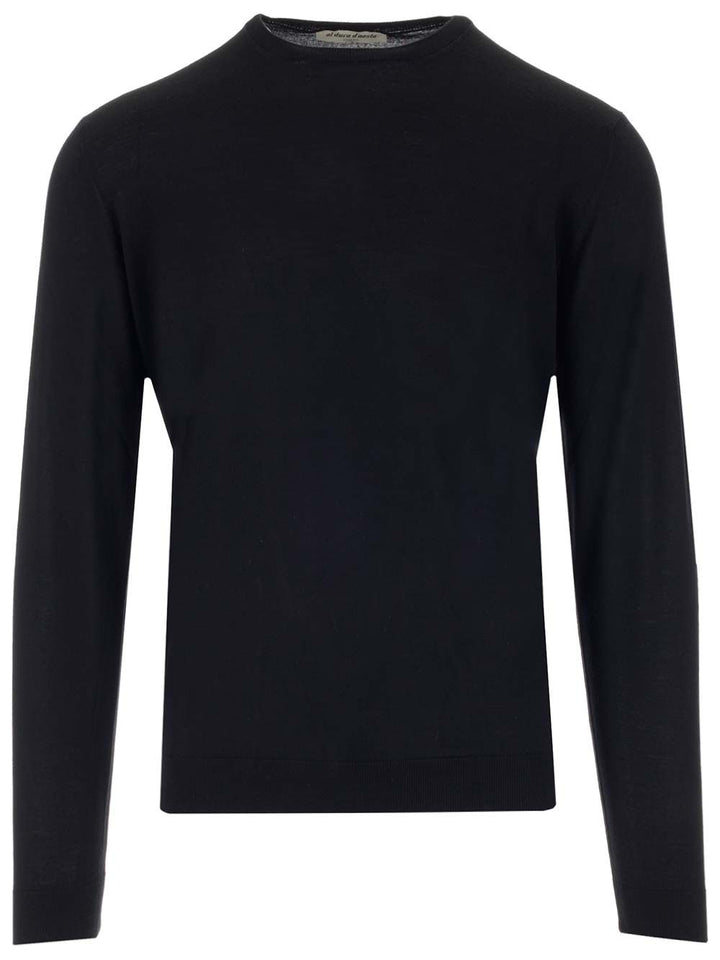 Al Duca D'Aosta Wool And Silk Crew Neck Sweater Knitwear - Blue | af38e9bd0587ec03ec5763cc012c910fb5d5af64