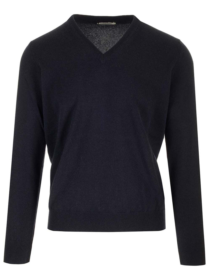 Al Duca D'Aosta Blue Cashmere Sweater Knitwear - Blue | 22b644de55ac3c4267d6bc57108572ae24e13596