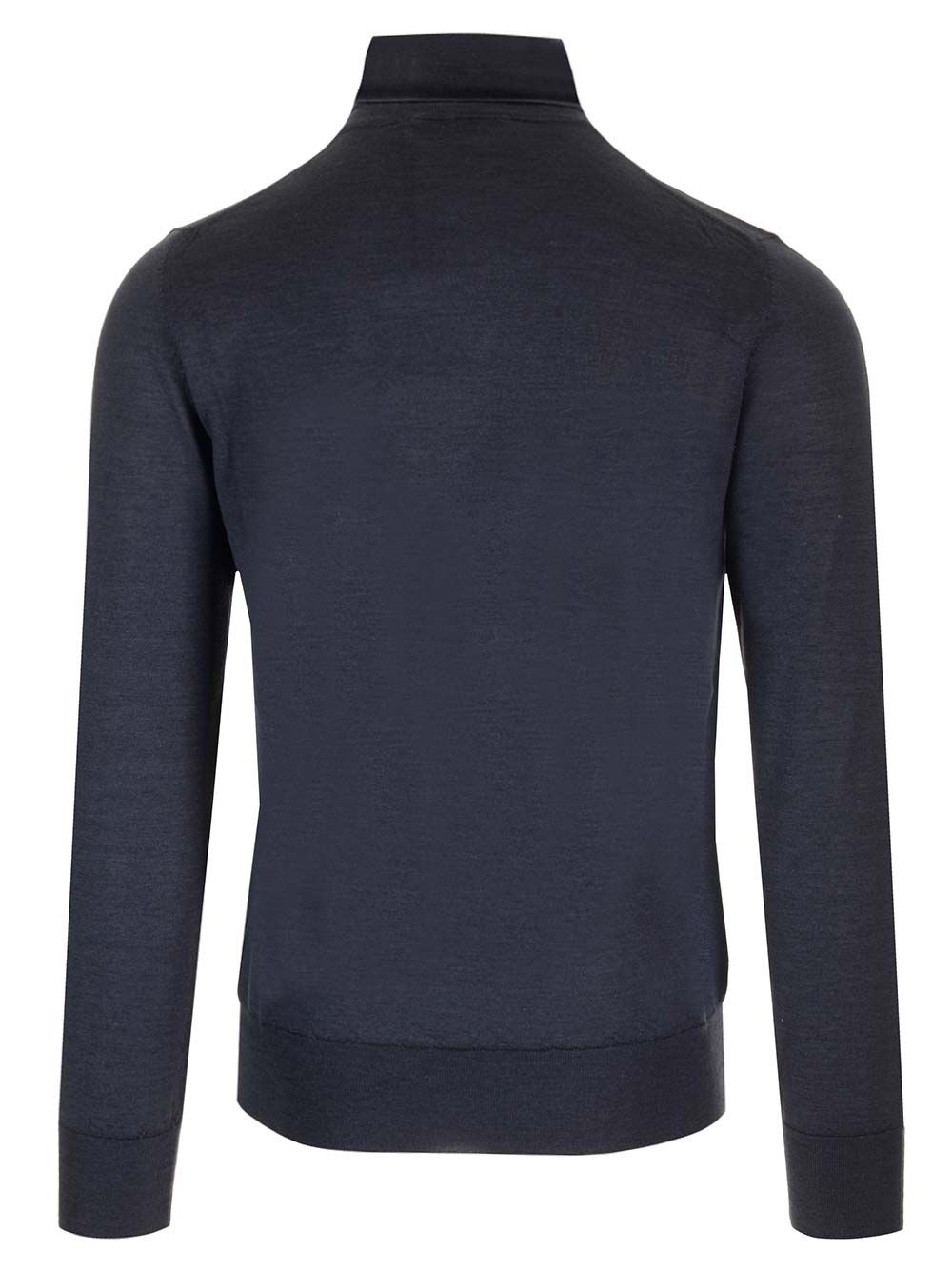 Al Duca D'Aosta Cashmere And Silk Turtleneck Sweater Knitwear - Blue | 5a8e990e581c6588fc8dbab6167126284c002d27