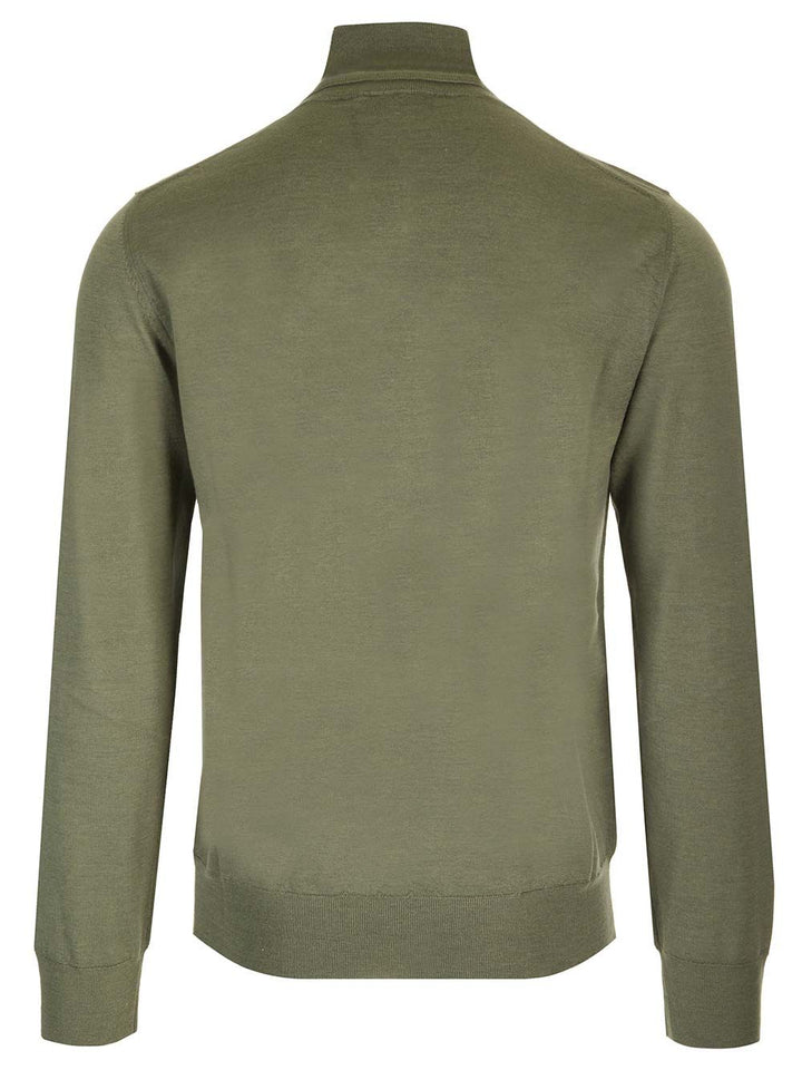 Al Duca D'Aosta Cashmere And Silk Turtleneck Sweater Knitwear - Green | 2b678e4ae5ddee40fa410cdde2713ebca488bfe8