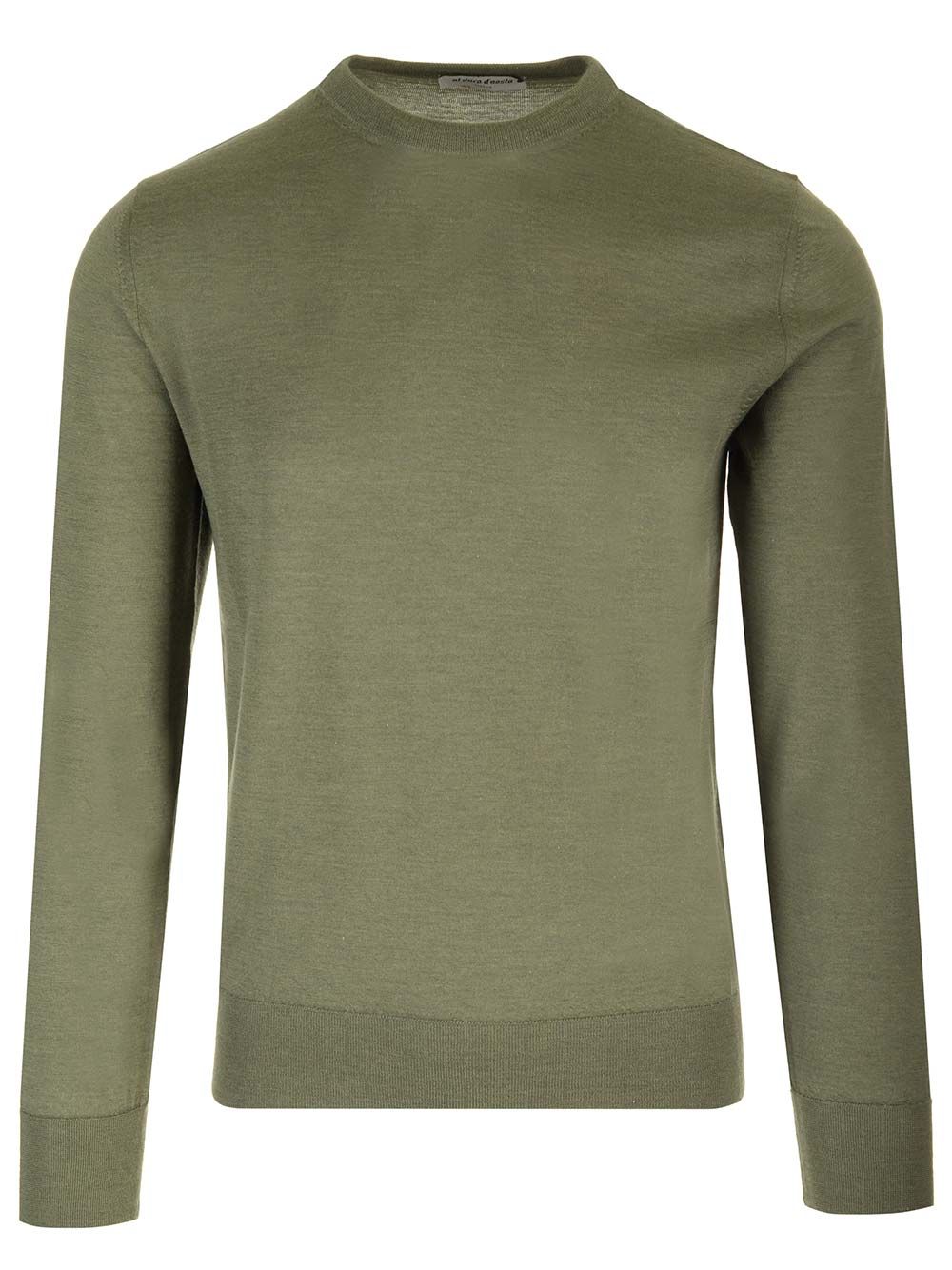 Al Duca D'Aosta Crewneck Sweater Knitwear - Green | 80cd19c131e51ad6c5355f3e77f31446dfd98a06