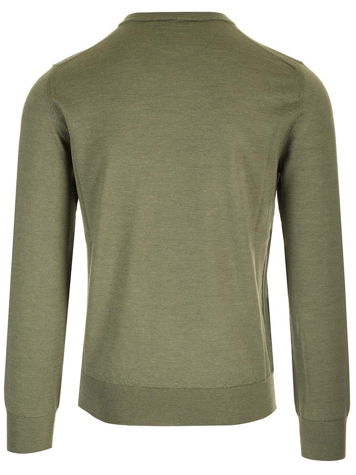 Al Duca D'Aosta Crewneck Sweater Knitwear - Green | 47cd06152be06f6ad4675b6bd6467bc34dd99924