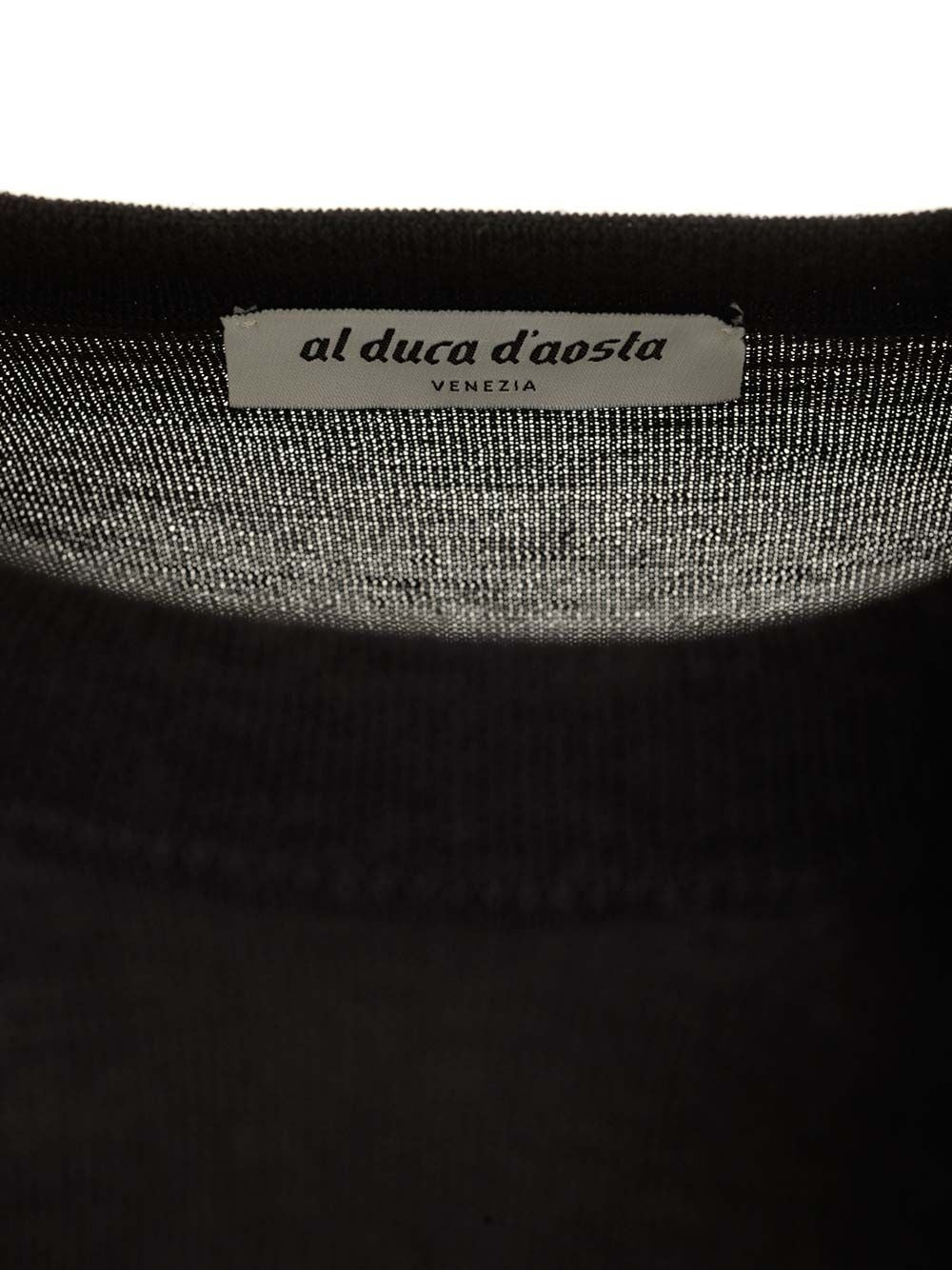 Al Duca D'Aosta Crewneck Sweater Knitwear - Black | 163d9bdcbbcdd1e76df41f38c51c1c85268ba322