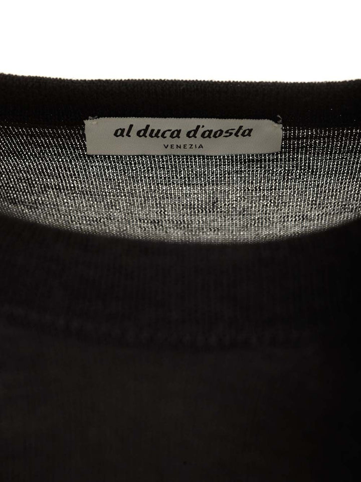 Al Duca D'Aosta Crewneck Sweater Knitwear - Black | 163d9bdcbbcdd1e76df41f38c51c1c85268ba322