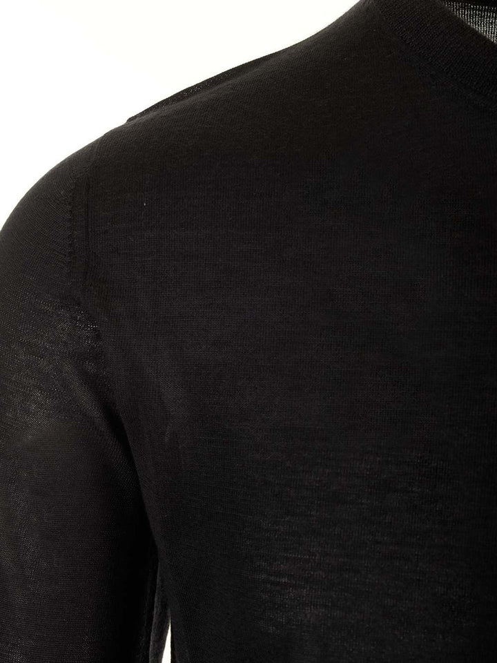 Al Duca D'Aosta Crewneck Sweater Knitwear - Black | 547ec8c9a89c14350a6121f46ab4e6d13d11c4f7