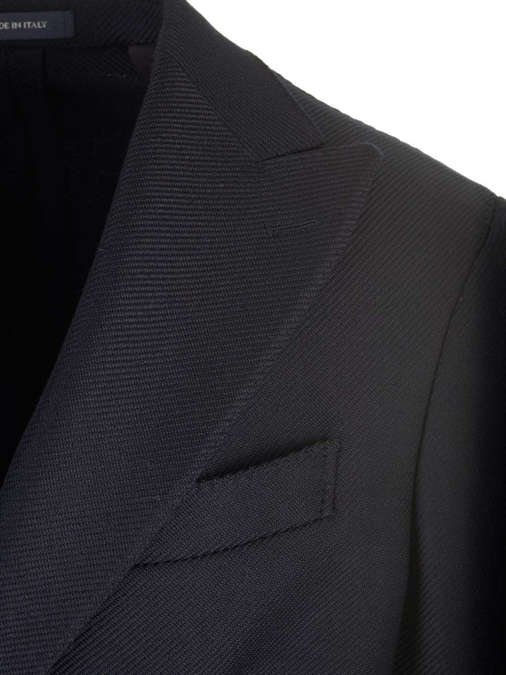 Al Duca D'Aosta Double-Breasted Wool Jacket Jackets - Blue | 7fc2d8a9b496df3a2e33b6eb1a121aa148fd307c
