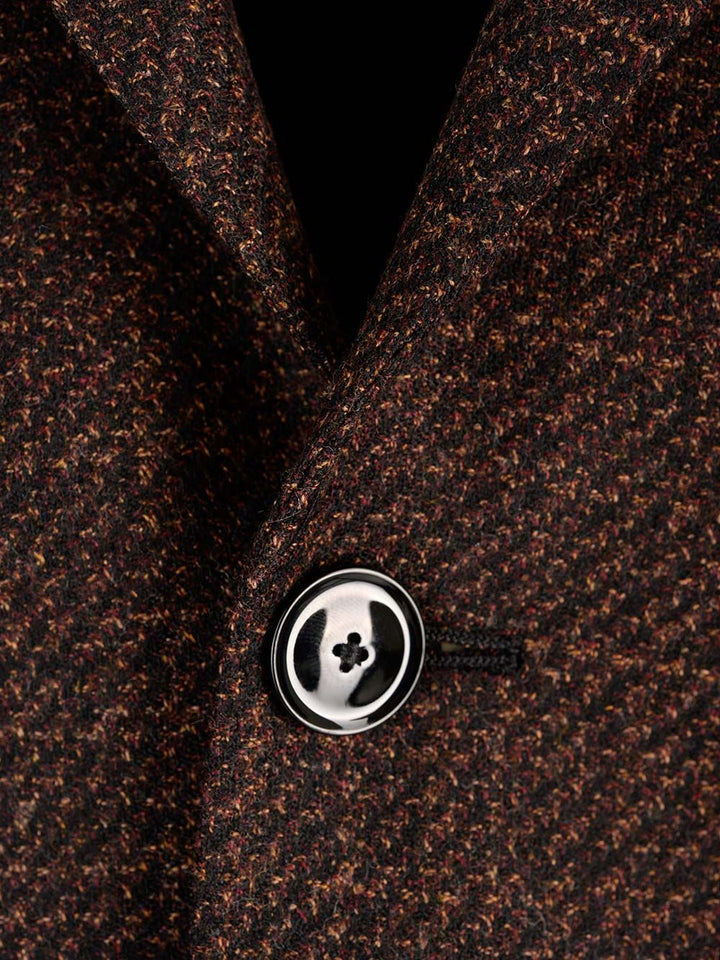 Al Duca D'Aosta Wool Melange Blazer Jackets - Brown | 870550bc3ae479b3063646de47a9a81c6db07d5c