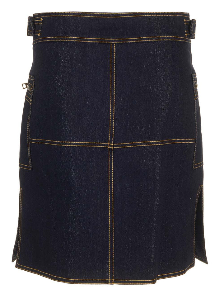 Etro Stretch Denim Skirt Skirts - Blue | 4bfc41d2644ab959cf06d1df3bd2f21b67cb9b42
