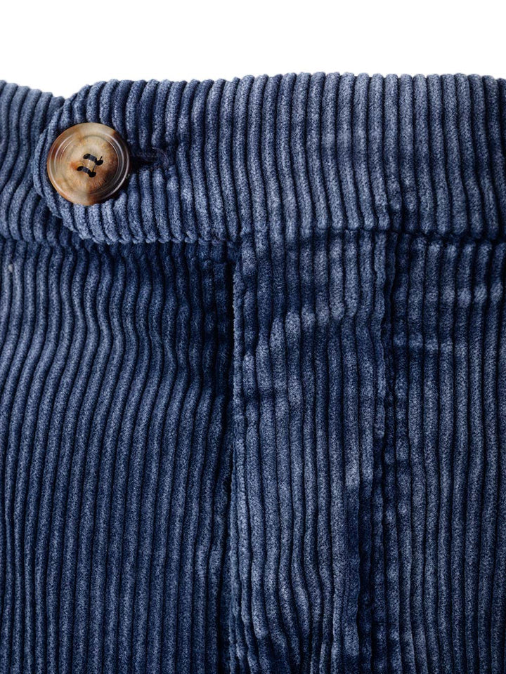 Brunello Cucinelli Blue Corduroy Trousers - Blue | 88e83328c1a433eff6c413739f872098a191ac8b