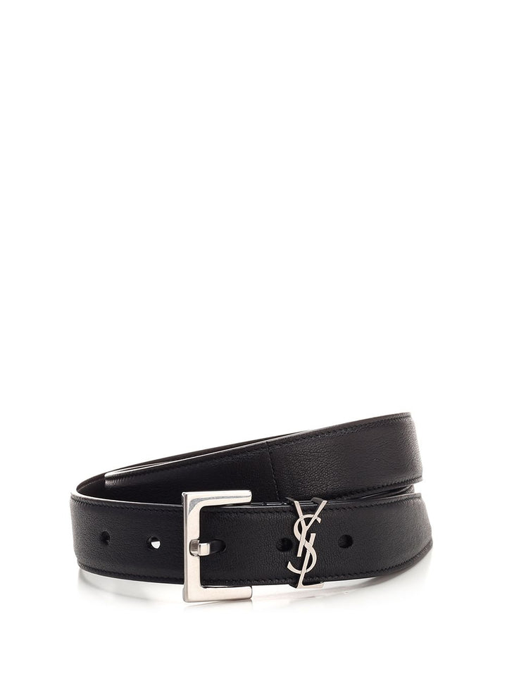 Saint Laurent Cassandre Belts - Black | 3d6bb16c867a5db5e12d94cab30b620b83a0266c