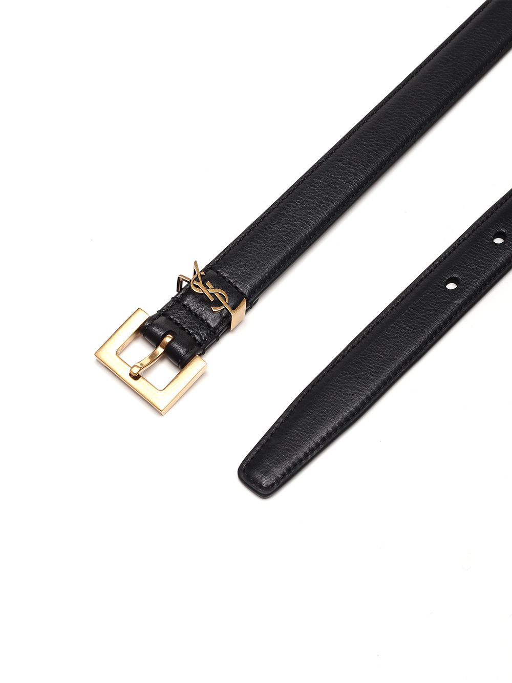 Saint Laurent Ysl Logo Belt Belts - Black | 16b875bcca3af980d52cc134a8afccc93b355764