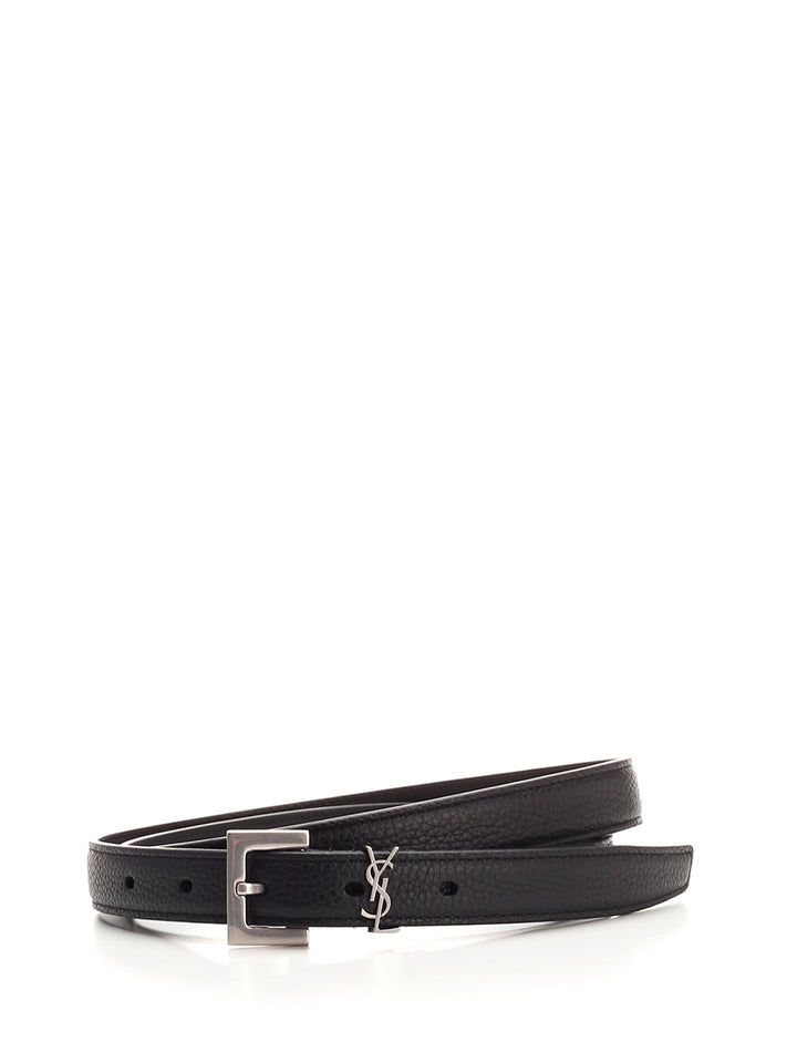 Saint Laurent Cassandre Belt Belts - Black | db4d506d860e767520fd23c6ed18c17f1b4dbdf3
