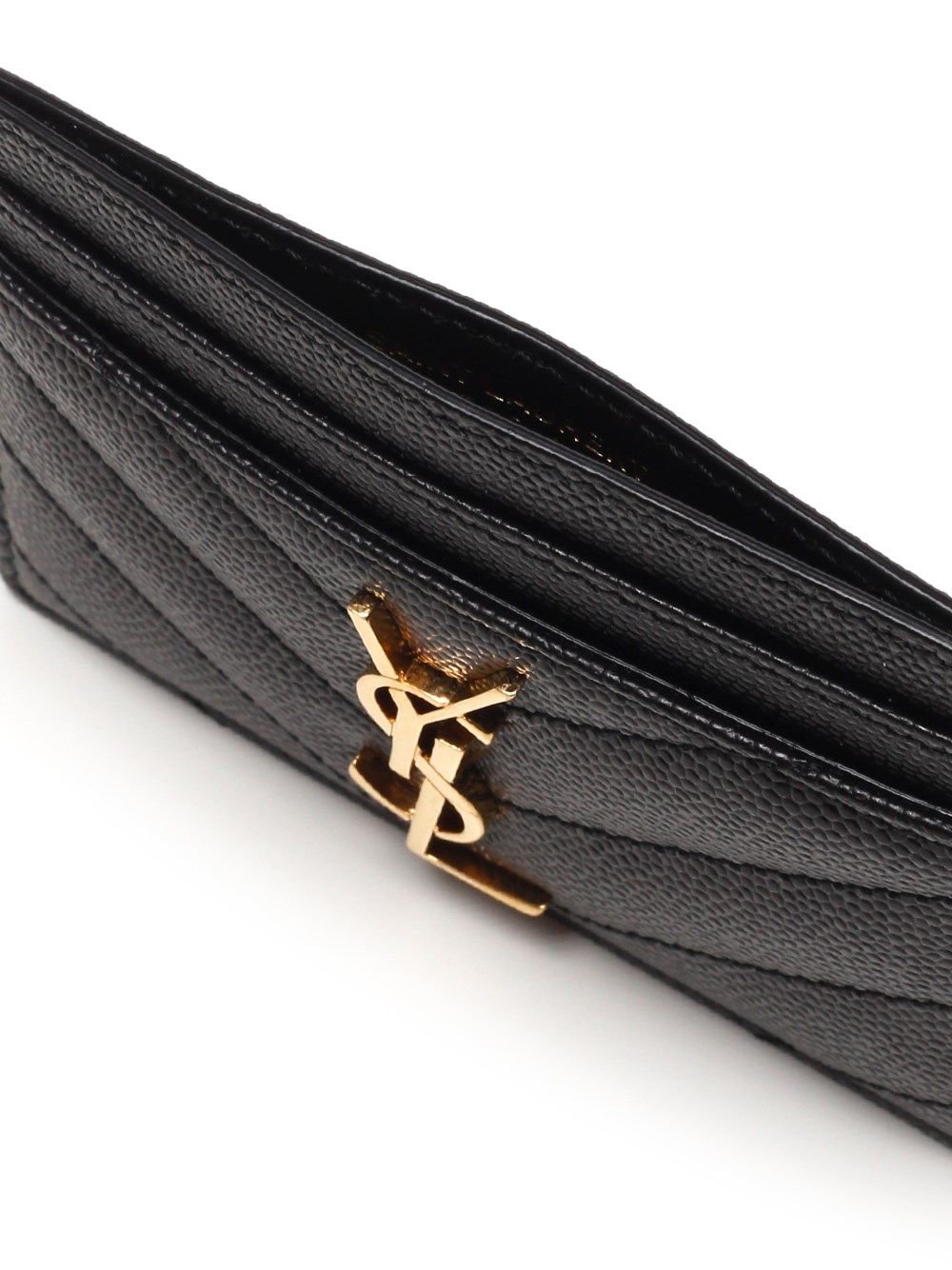 Saint Laurent Monogram Card Case Wallets - Black | 6bafbe976479d7302165ba43c3fc79dc09408521
