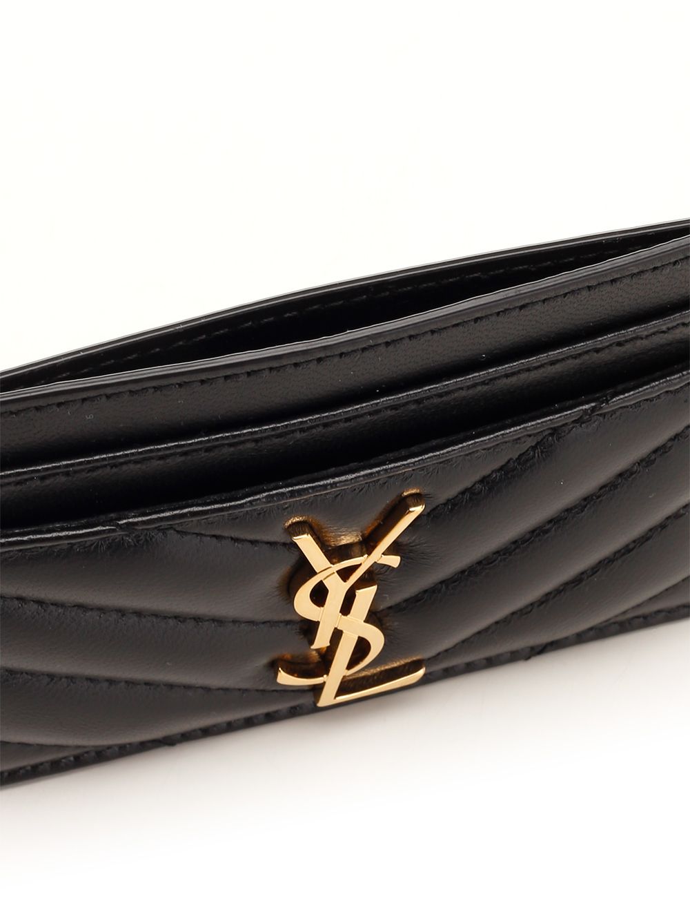 Saint Laurent Monogram Card Case Wallets - Black | 4366a9bcae39a1a65b9b3cfeedec5aff6ab62d0f