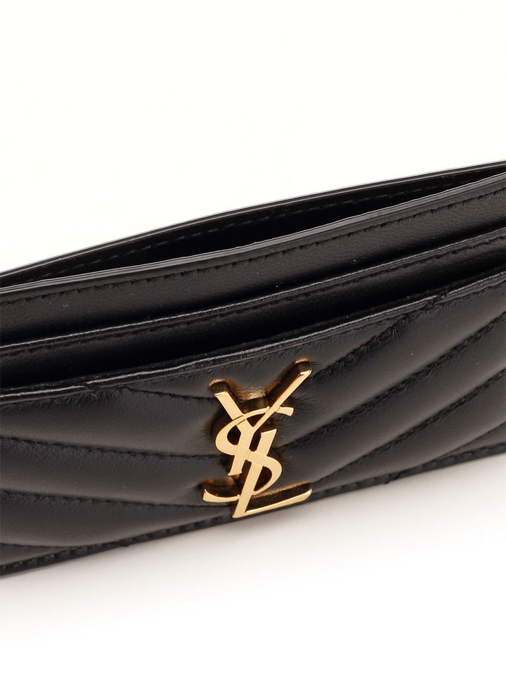 Saint Laurent Monogram Card Case Wallets - Black | 4366a9bcae39a1a65b9b3cfeedec5aff6ab62d0f