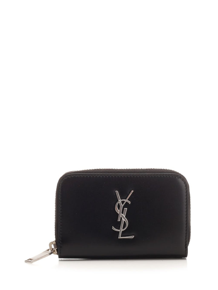 Saint Laurent Zip Around Wallet  Monogram Wallets - Black | 1fa85c541049419a4edd11420455ba6994f9d0af