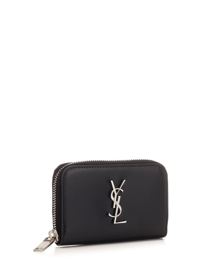 Saint Laurent Zip Around Wallet  Monogram Wallets - Black | 8b509eaa722d236207505bbc9d54a248ad31ff9a