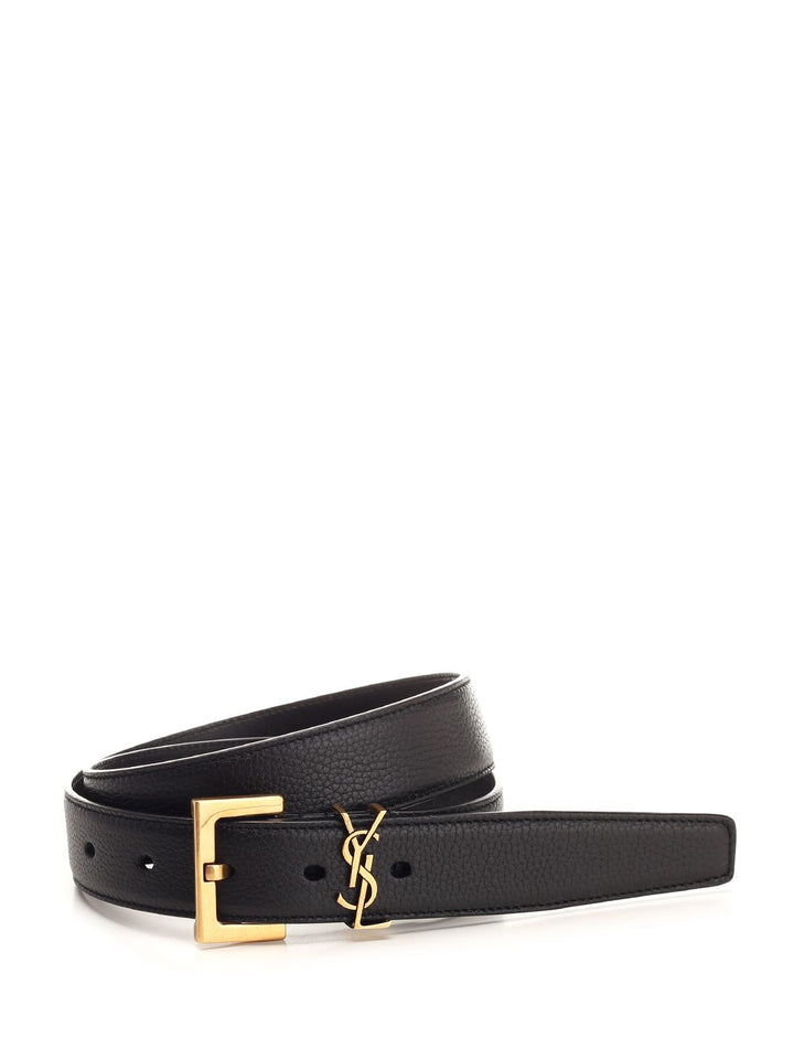 Saint Laurent Ysl Belts - Black | a34172069b4715424fa32fdf07a8f9bf749f5aec
