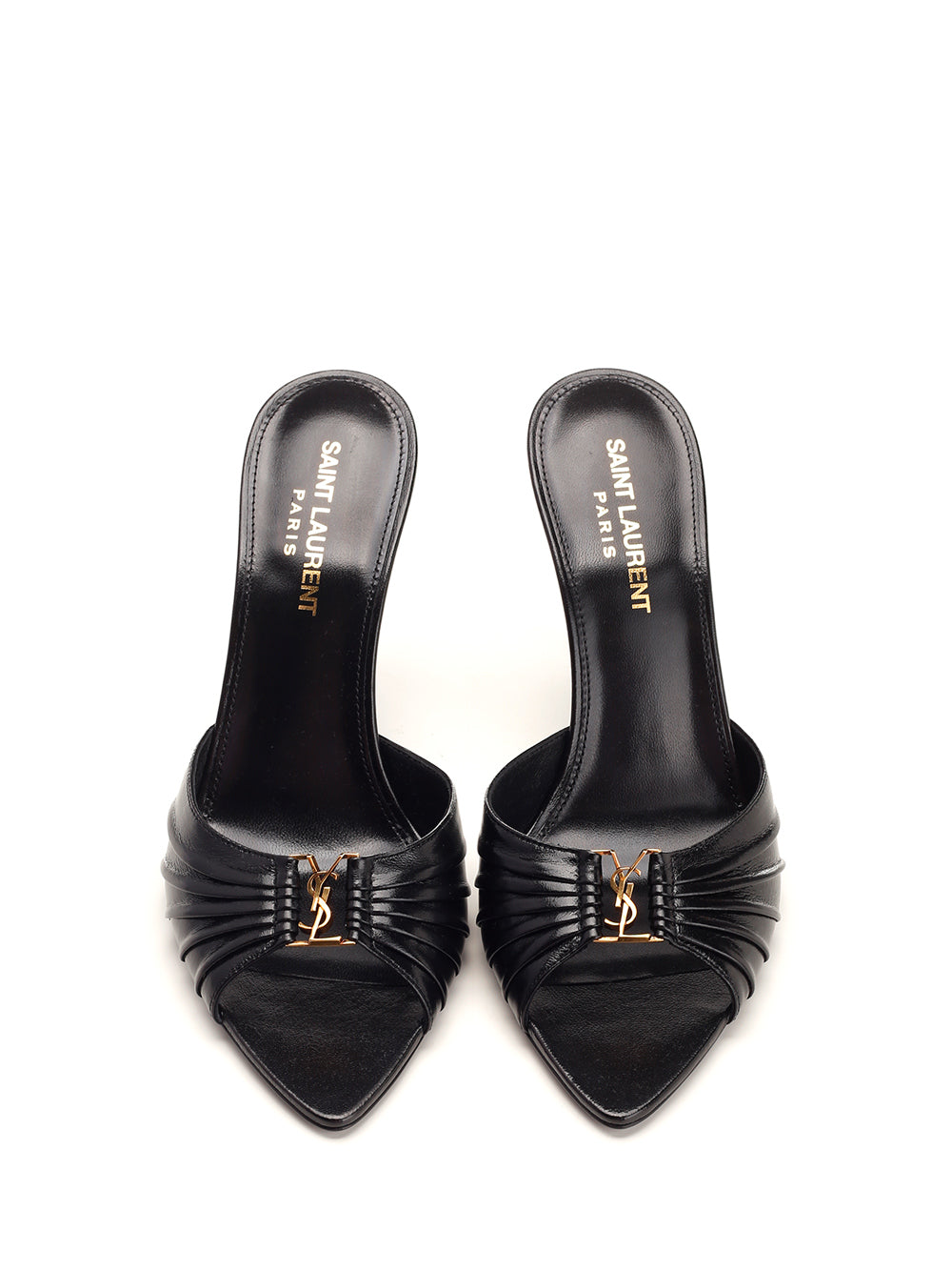 Saint Laurent Gippy 90 Lex Sandal Black With Ysl Cassandra Logo Sandals - Black | 1eadb2676415af4e5143debc0a3d23a92abd9c19