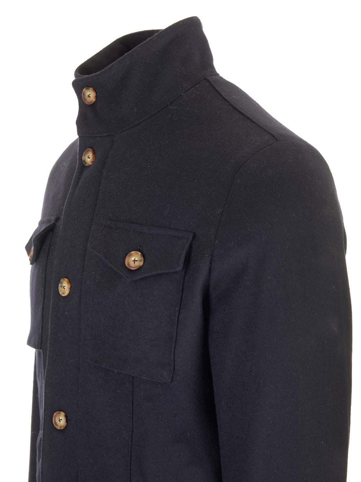 Al Duca D'Aosta Blue Safari Jacket Jackets - Blue | 2790be1f00bbd39bb8a09d481d0f83b047881934