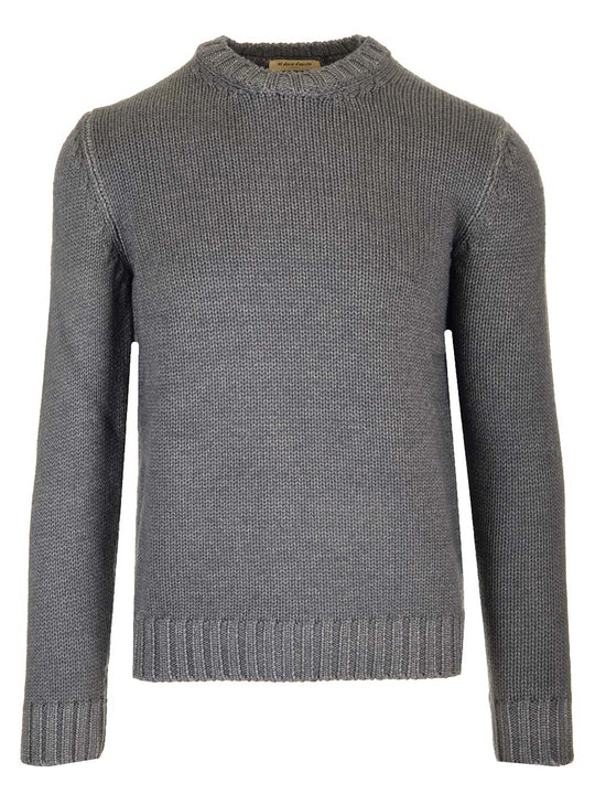 Merino Wool Sweater Knitwear Grey