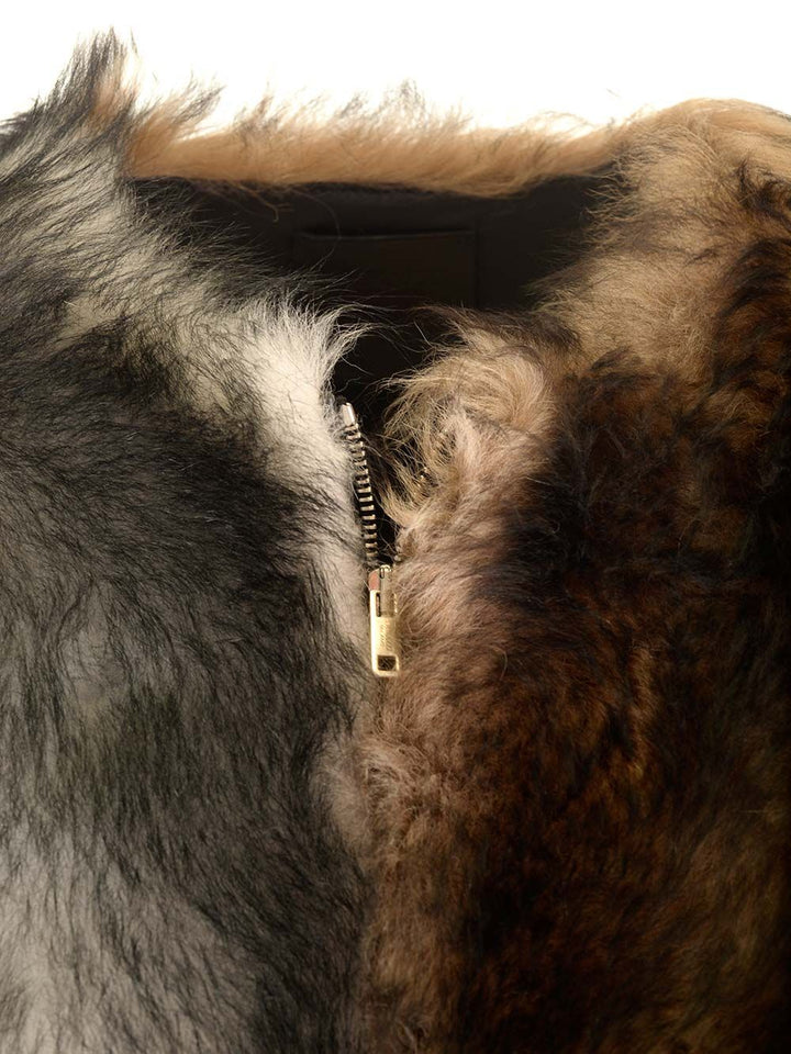 Durazzi Milano Crewneck Fur Coat Jackets - Multicolor | 885b1692fecb5a281294bea54495bfa4ab622b1a