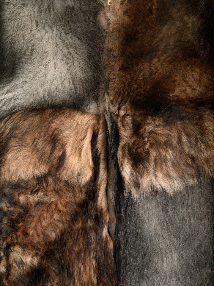 Durazzi Milano Crewneck Fur Coat Jackets - Multicolor | f2f6955905bc7428afa273f46382f47a88f220aa