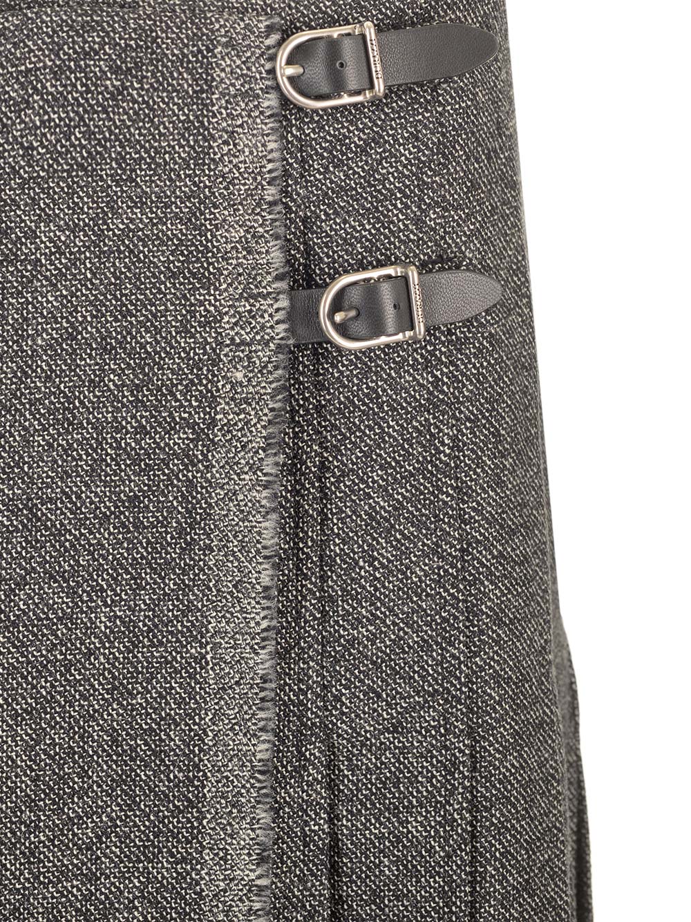 Durazzi Milano Pleated Midi Kilt Skirt Melange Black Skirts - Grey | d3bbd8a345065f4f68d9ec1f0a3d961b6e46db21