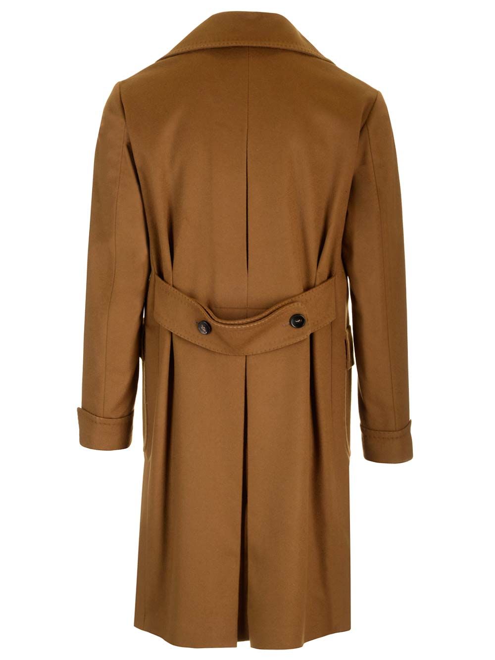 Guarinucci Ulster Tobacco Coat In Virgin Wool And Cashmere Coats - Brown | cde59f91c0dd252acea2b4707ff5138926b3b2c3