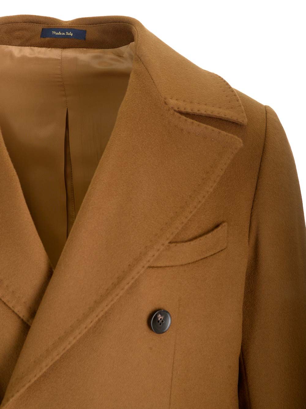 Guarinucci Ulster Tobacco Coat In Virgin Wool And Cashmere Coats - Brown | 2453f94e849cc3ac917ad8398bdee94a5108b85a