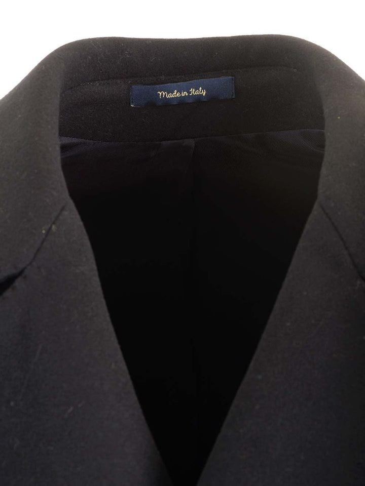 Guarinucci Short Double-Breasted Coat Jackets - Blue | 67d6119ef97dc2be4665c5f96437cb5e1ee7907b