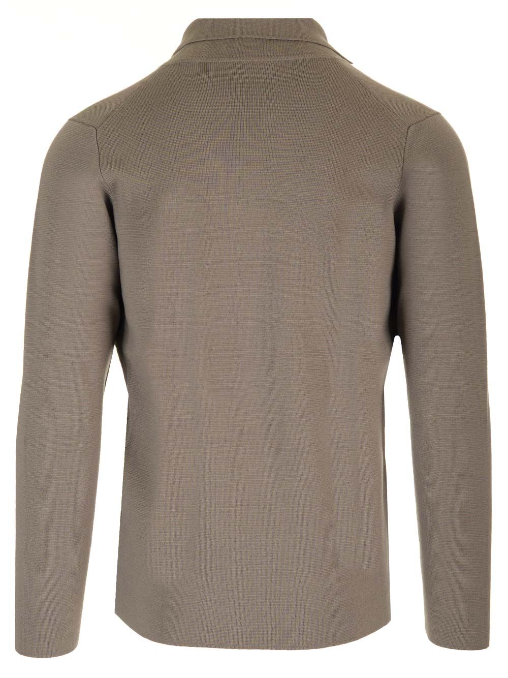 Al Duca D'Aosta Blue Double-Breasted Jacket Knitwear - Brown | 94149c7448823b6dcf1642150309737e02a29e31