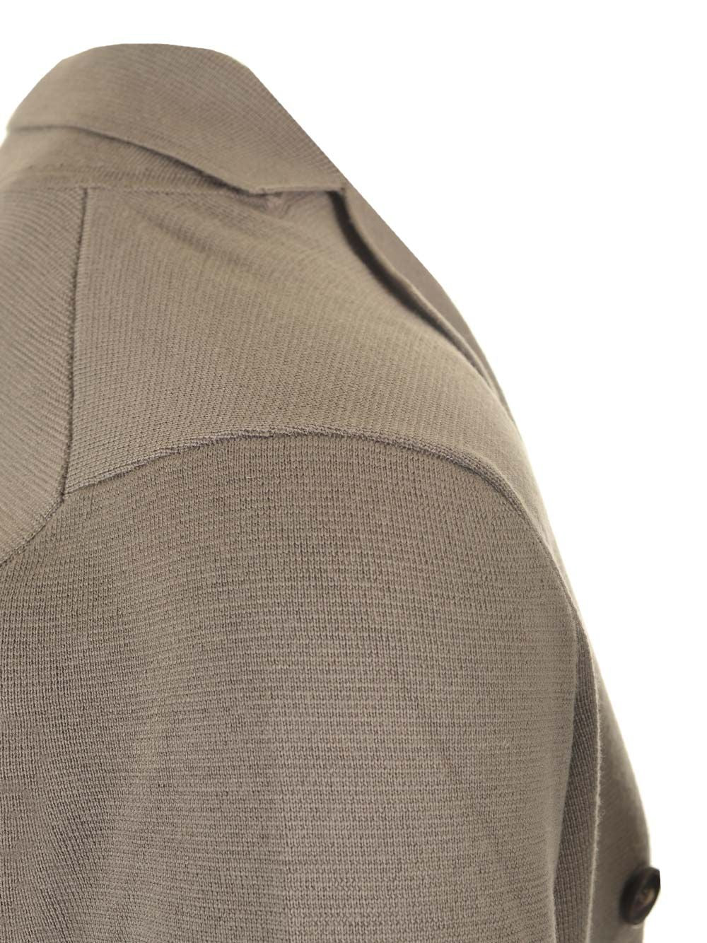 Al Duca D'Aosta Blue Double-Breasted Jacket Knitwear - Brown | 17d955505f6bf29359f9f7532c75065f3f241b1d
