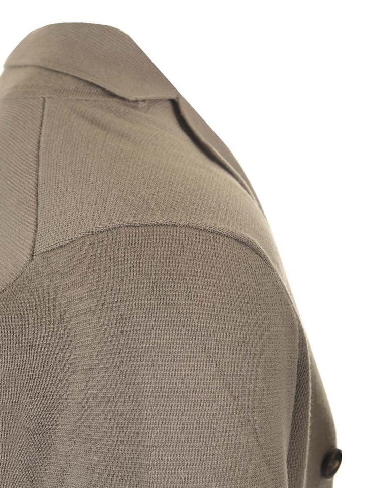 Al Duca D'Aosta Blue Double-Breasted Jacket Knitwear - Brown | 17d955505f6bf29359f9f7532c75065f3f241b1d
