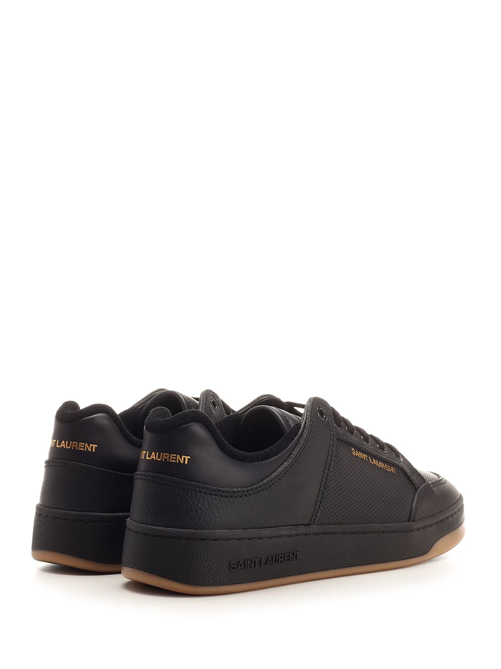 Saint Laurent Sl/61 Low-Top  In Perforated Leather Sneakers - Black | c14ca5ee0cf37922669661f2280f84424f79e6c7
