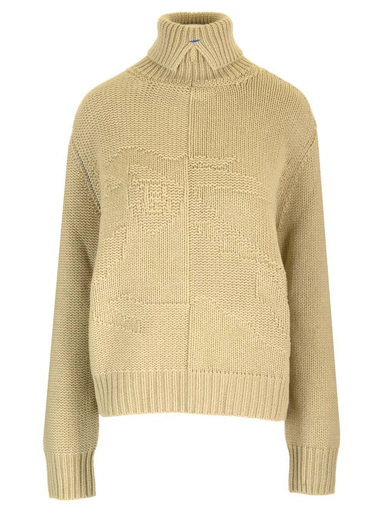 Cashmere Turtleneck Sweater Knitwear Beige